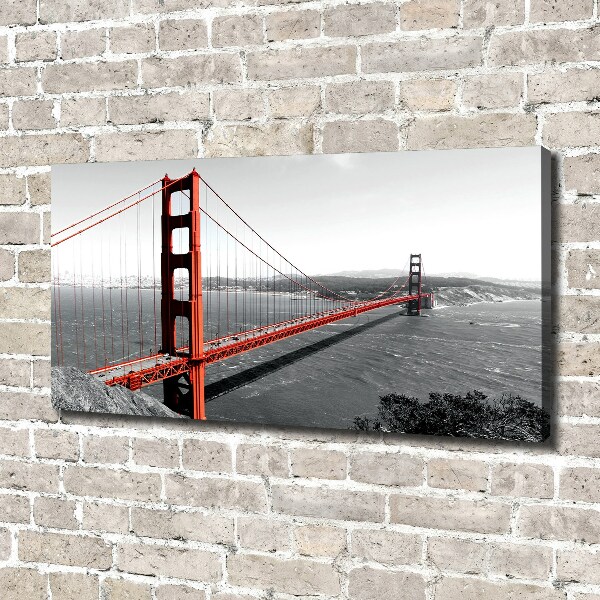 Bild auf leinwand San Francisco Brücke
