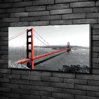 Bild auf leinwand San Francisco Brücke