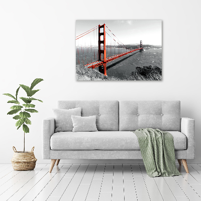 Bild auf leinwand San Francisco Brücke