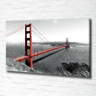 Bild auf leinwand San Francisco Brücke