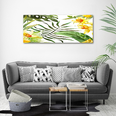 Wandbild Tropische Blumen