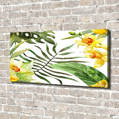 Wandbild Tropische Blumen