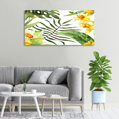 Wandbild Tropische Blumen