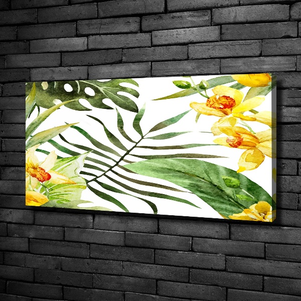 Wandbild Tropische Blumen