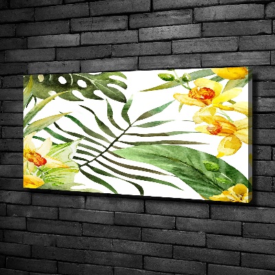 Wandbild Tropische Blumen