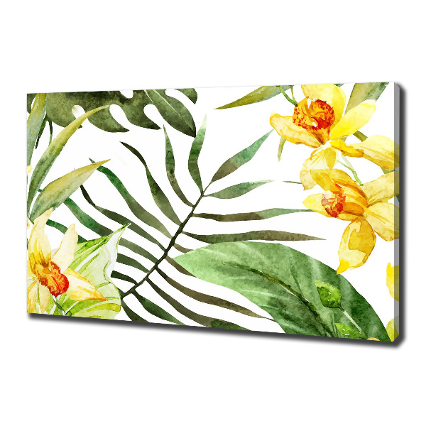Wandbild Tropische Blumen