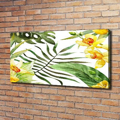 Wandbild Tropische Blumen