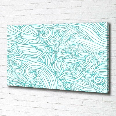 Fotobild Blaue Wellen