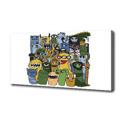 Wandbild Verrückte Monster