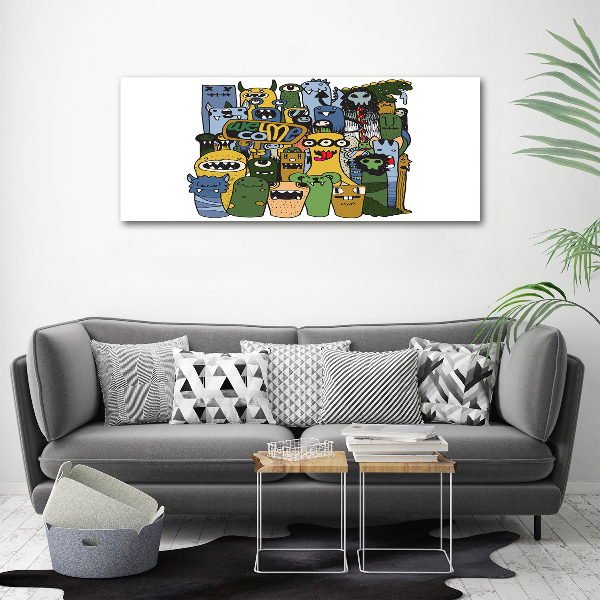 Wandbild Verrückte Monster