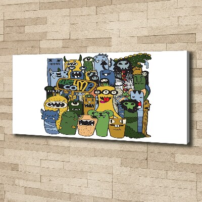 Wandbild Verrückte Monster