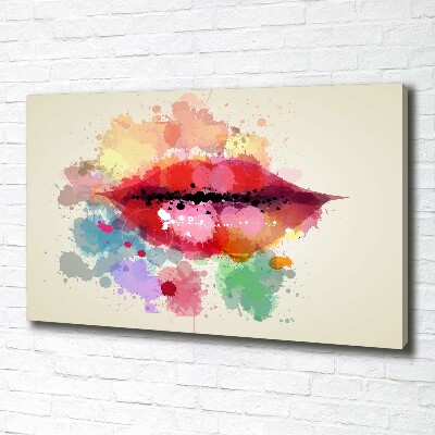 Fotobild Bunte Lippen