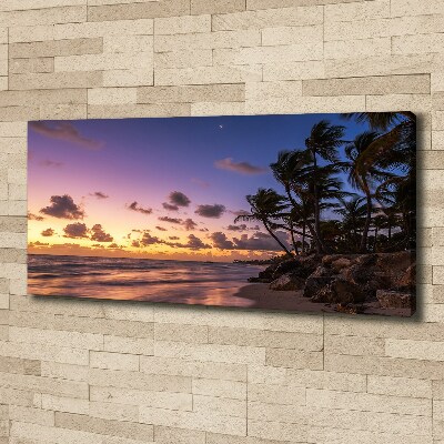 Wandbild Sonnenuntergang am Strand