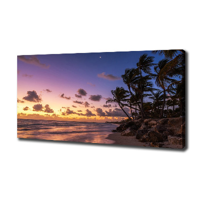 Wandbild Sonnenuntergang am Strand