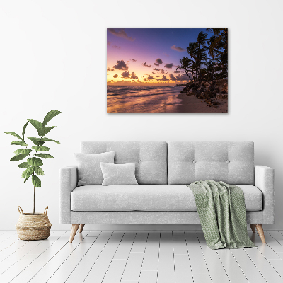 Wandbild Sonnenuntergang am Strand