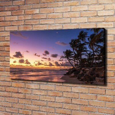 Wandbild Sonnenuntergang am Strand