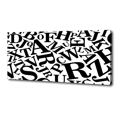 Bild auf leinwand Alphabet