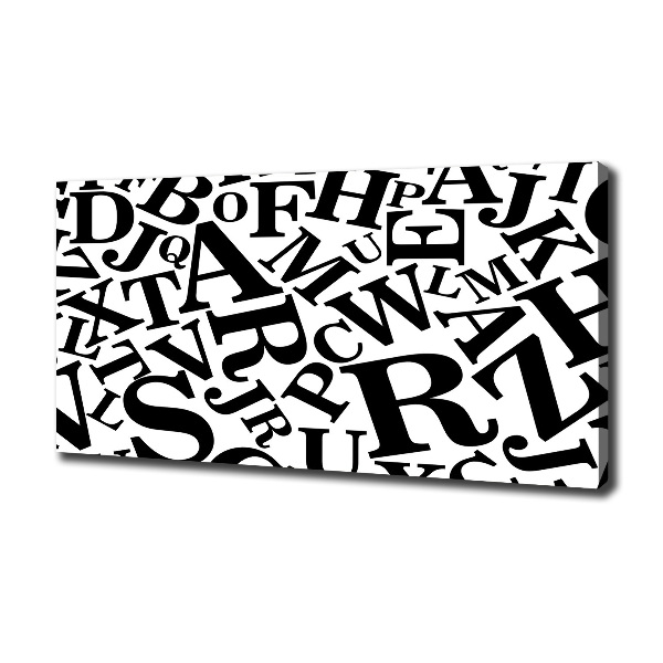 Bild auf leinwand Alphabet