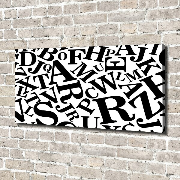 Bild auf leinwand Alphabet