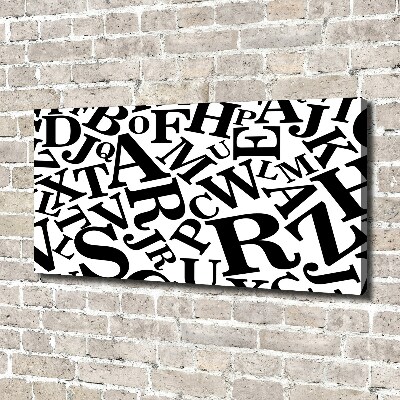 Bild auf leinwand Alphabet