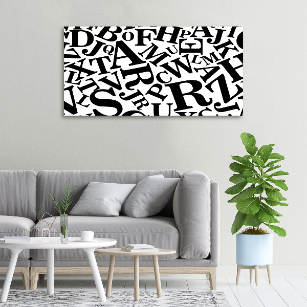 Bild auf leinwand Alphabet