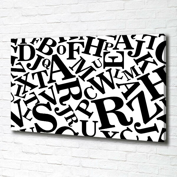 Bild auf leinwand Alphabet