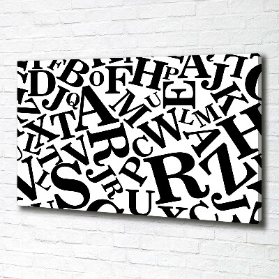Bild auf leinwand Alphabet