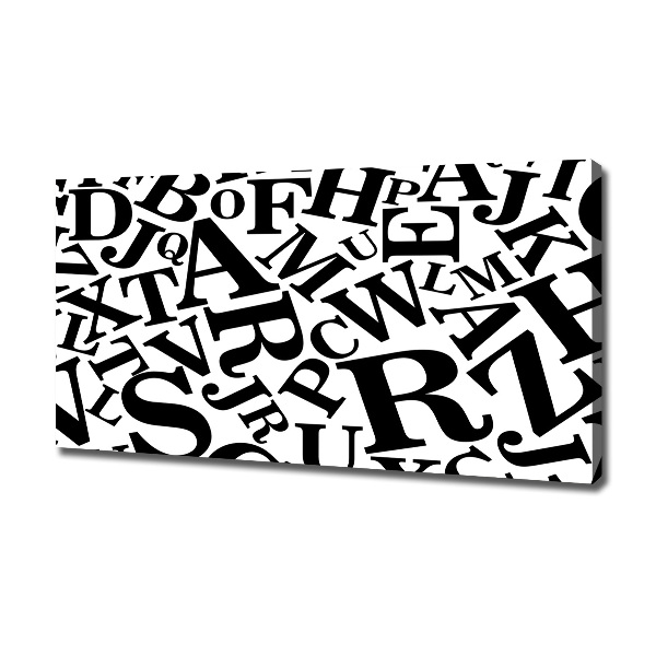 Bild auf leinwand Alphabet
