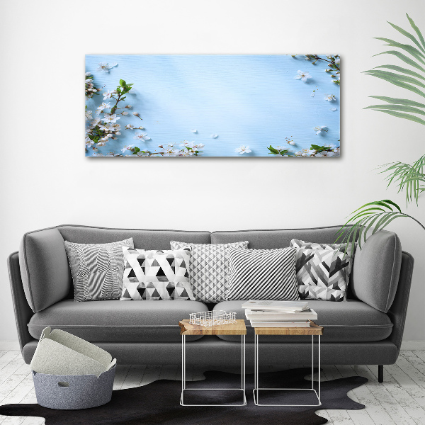 Fotobild Kirschblüten im Hintergrund