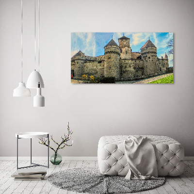 Bild auf leinwand Ein Schloss in der Schweiz