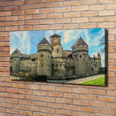 Bild auf leinwand Ein Schloss in der Schweiz