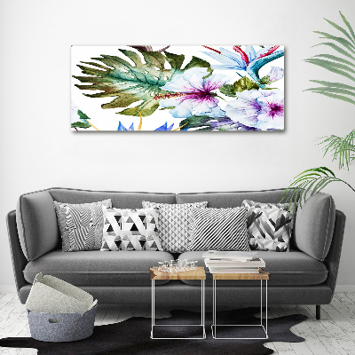Wandbild Hawaiianische Blumen