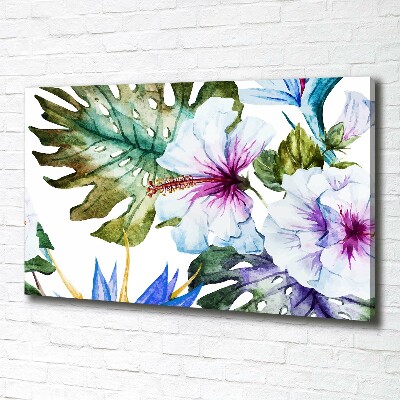 Wandbild Hawaiianische Blumen