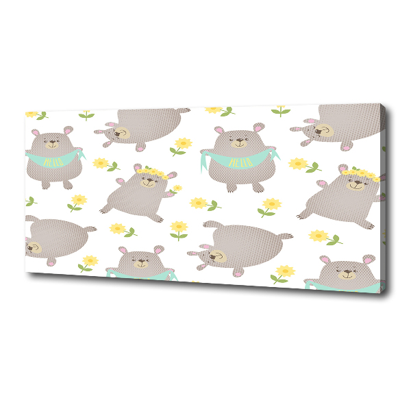 Wandbild Teddybär-Illustration