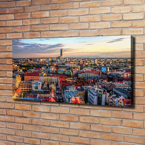 Bild auf leinwand Panorama von Breslau