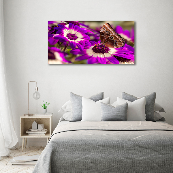 Bild auf leinwand Schmetterling auf einer Blume