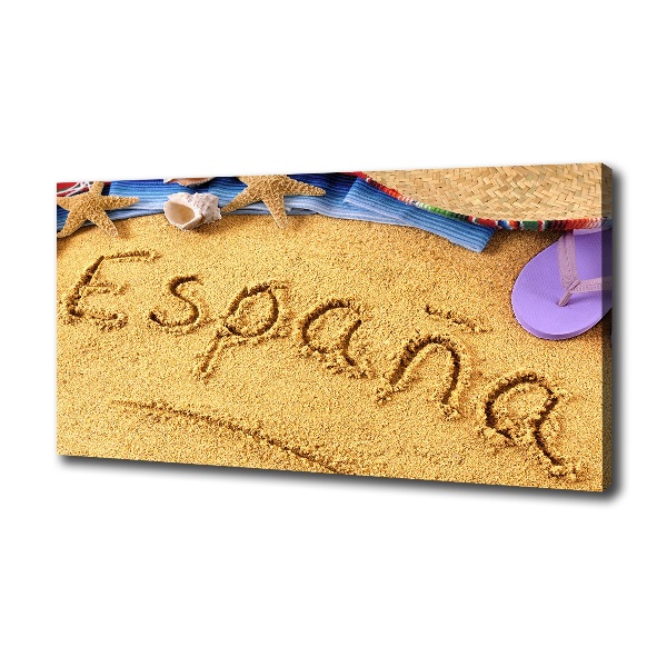 Wandbild Spanien-Inschrift