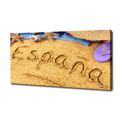 Wandbild Spanien-Inschrift