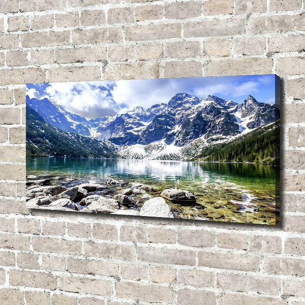 Bild auf leinwand Das Meeresauge der Tatra-Berge