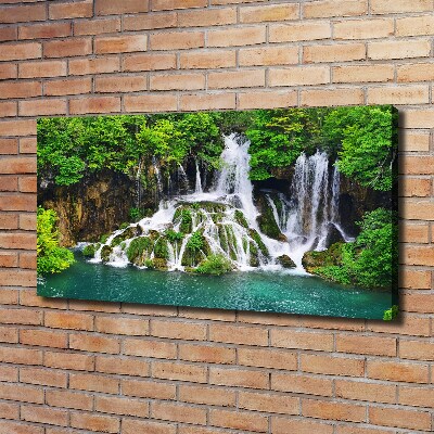 Wandbild Wasserfall in den Bergen