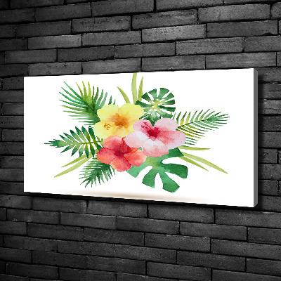 Bild auf leinwand Hawaiianische Blumen