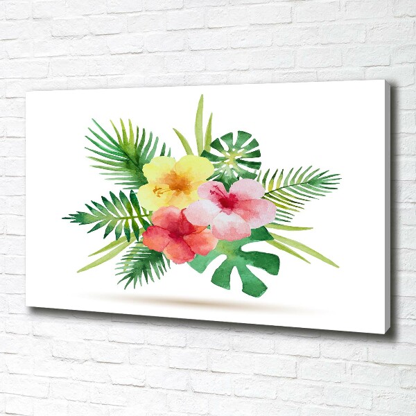 Bild auf leinwand Hawaiianische Blumen