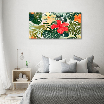 Bild auf leinwand Hawaiianische Blumen