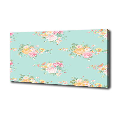 Wandbild Blumenmuster