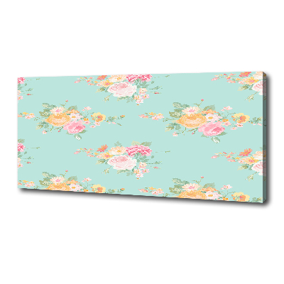 Wandbild Blumenmuster