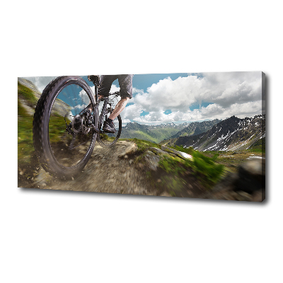 Bild auf leinwand Mountainbiken