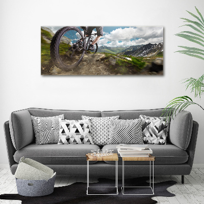 Bild auf leinwand Mountainbiken