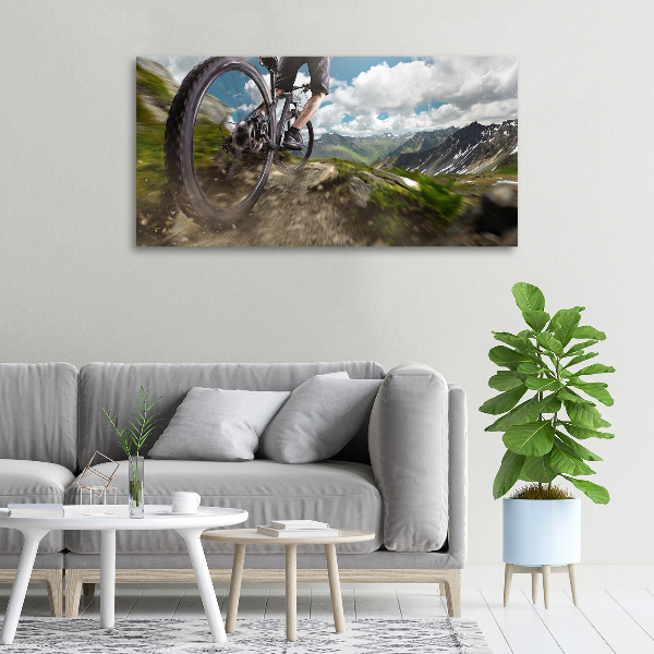 Bild auf leinwand Mountainbiken