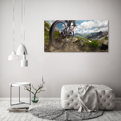 Bild auf leinwand Mountainbiken