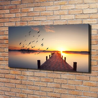 Bild auf leinwand Sonnenuntergang